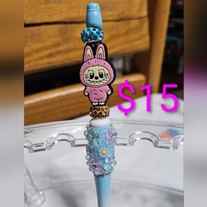 Cute Labubu Character Pen with Blue and Pink Accents